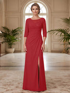 Selene Wren Dusty Rose bodice detail mother of the bride dress