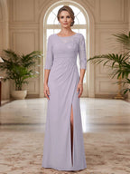 Selene Wren Lilac back view mother of the bride dress