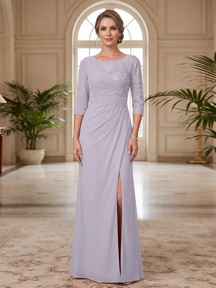Selene Wren Lilac back view mother of the bride dress