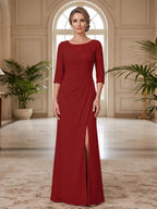 Selene Wren Burgundy bodice detail mother of the bride dress