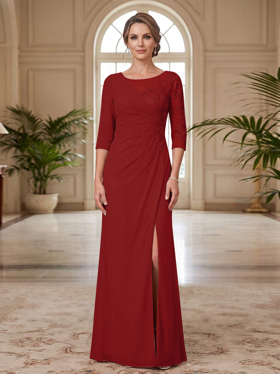 Selene Wren Burgundy bodice detail mother of the bride dress