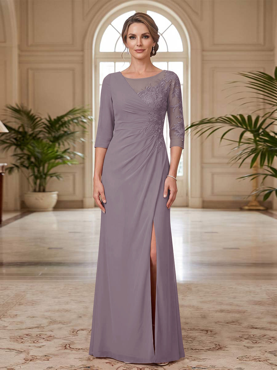 Selene Wren Wisteria back view mother of the bride dress
