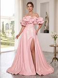 Honora Belle Blush front view prom dress