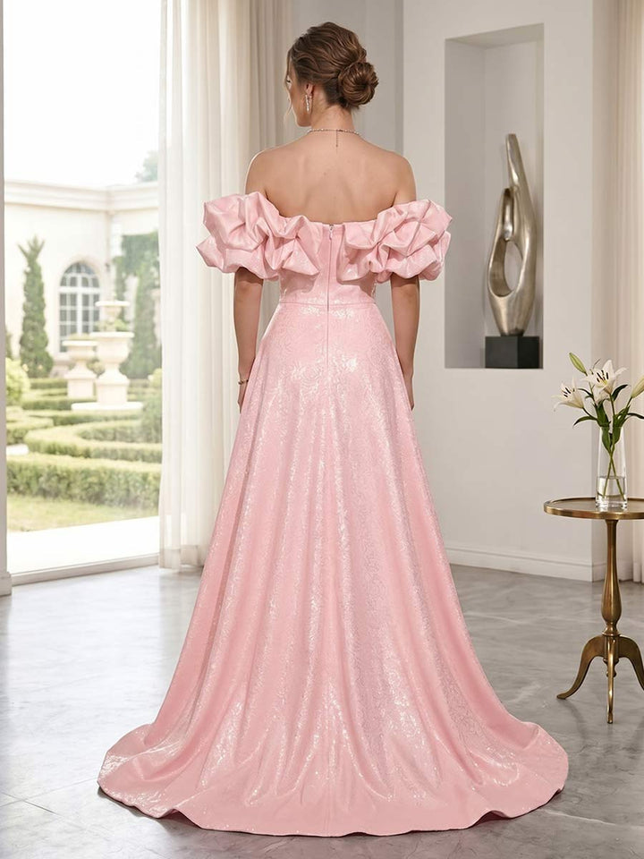 Honora Belle Blush back view prom dress