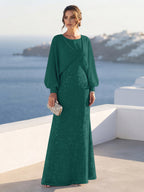 Tabitha Rose Peacock front view mother of the bride dress