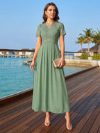 Alana Rose Emerald front view mother of the bride dress