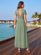 Alana Rose Emerald back view mother of the bride dress