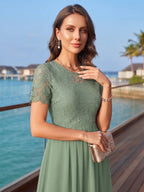 Alana Rose Emerald side view mother of the bride dress