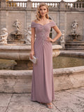 Amaris June Orchid front view wedding guest dress