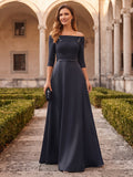 Zadie Black front view wedding guest dress