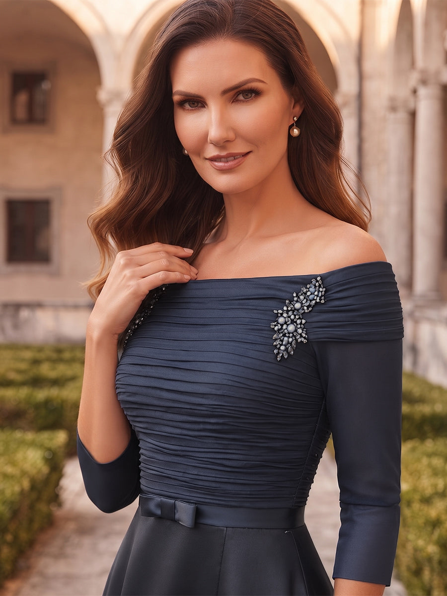 Zadie Black side view wedding guest dress