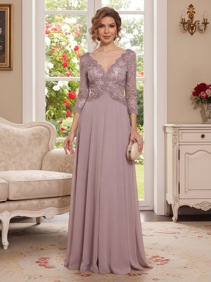 Coralie Wren Taupe front view wedding guest dress