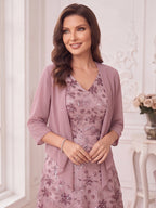 Rosamund Faye Mauve side view mother of the bride dress