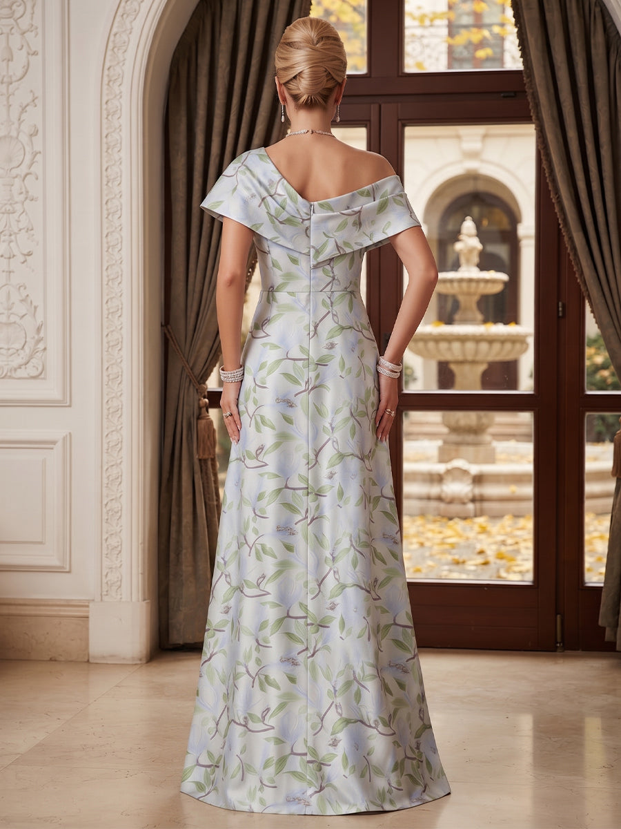 Ilaria Solene Sky Blue back view mother of the bride dress