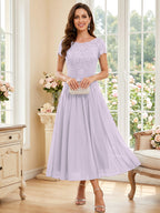 Verena Pearl Lilac back view mother of the bride dress