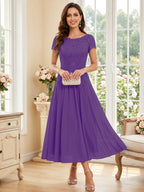 Verena Pearl Regency front view mother of the bride dress