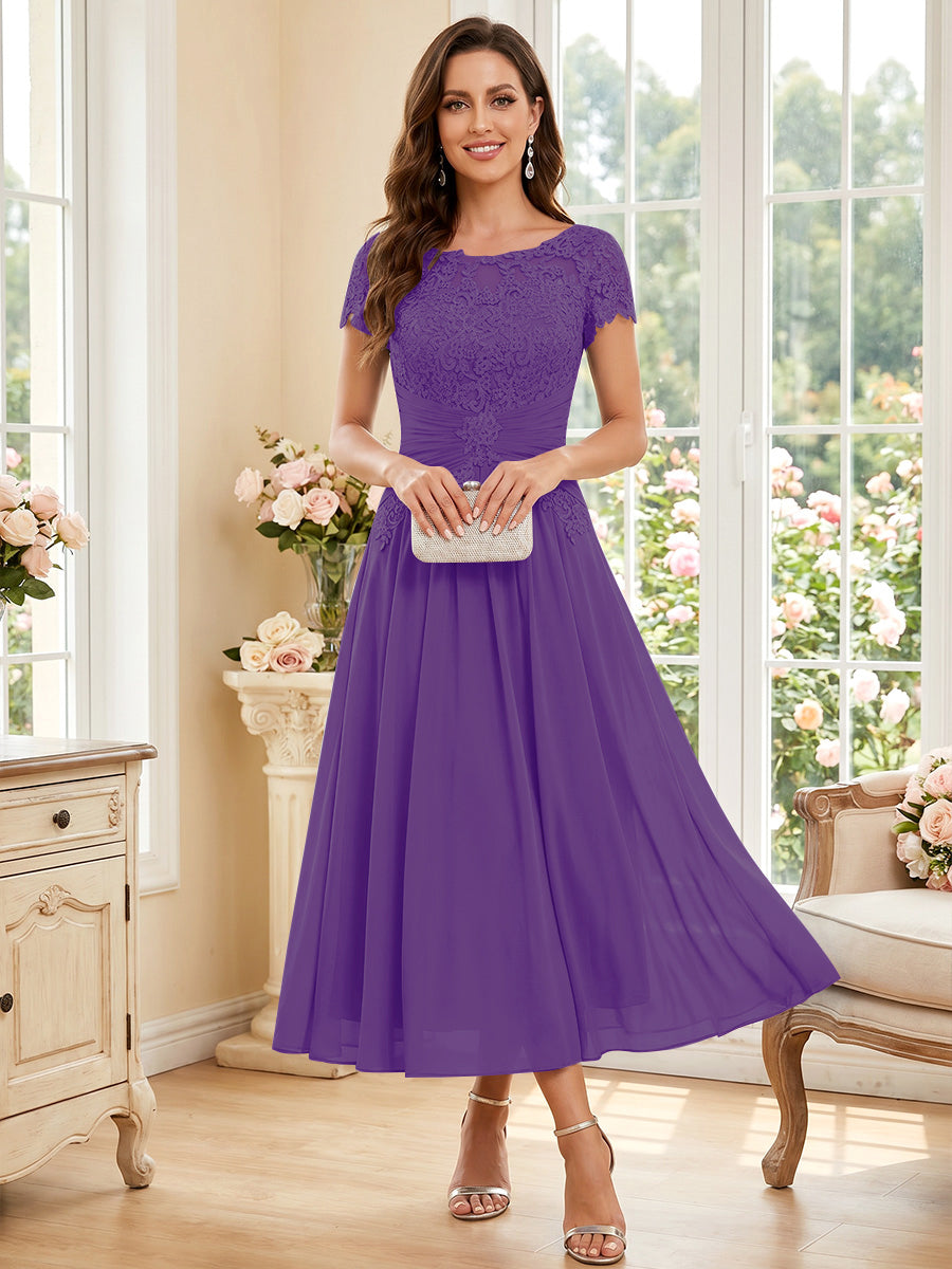 Verena Pearl Regency front view mother of the bride dress