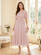 Maelys pearl pink alternate front view 2 mother of the bride dress