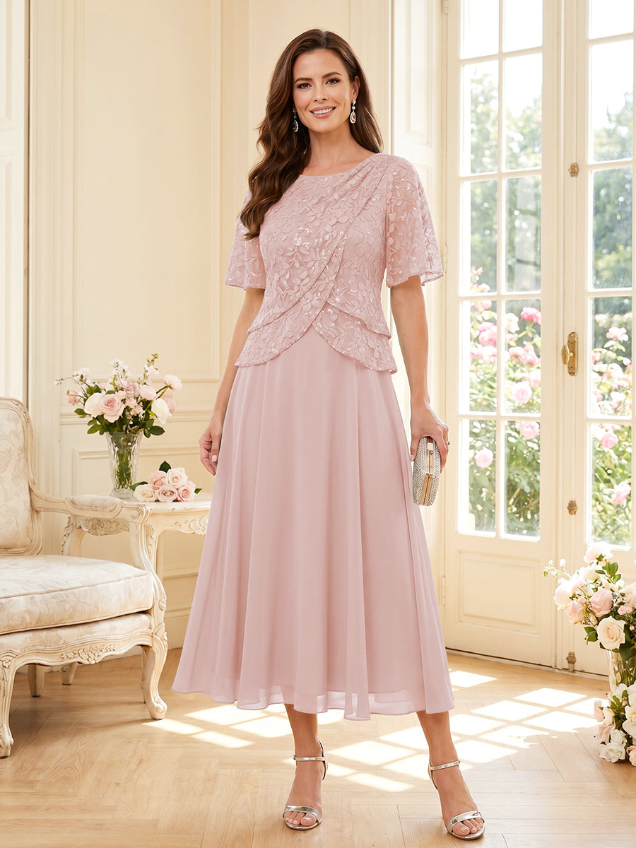 Maelys pearl pink alternate front view 2 mother of the bride dress