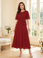 Tabitha Bloom Burgundy bodice detail mother of the bride dress