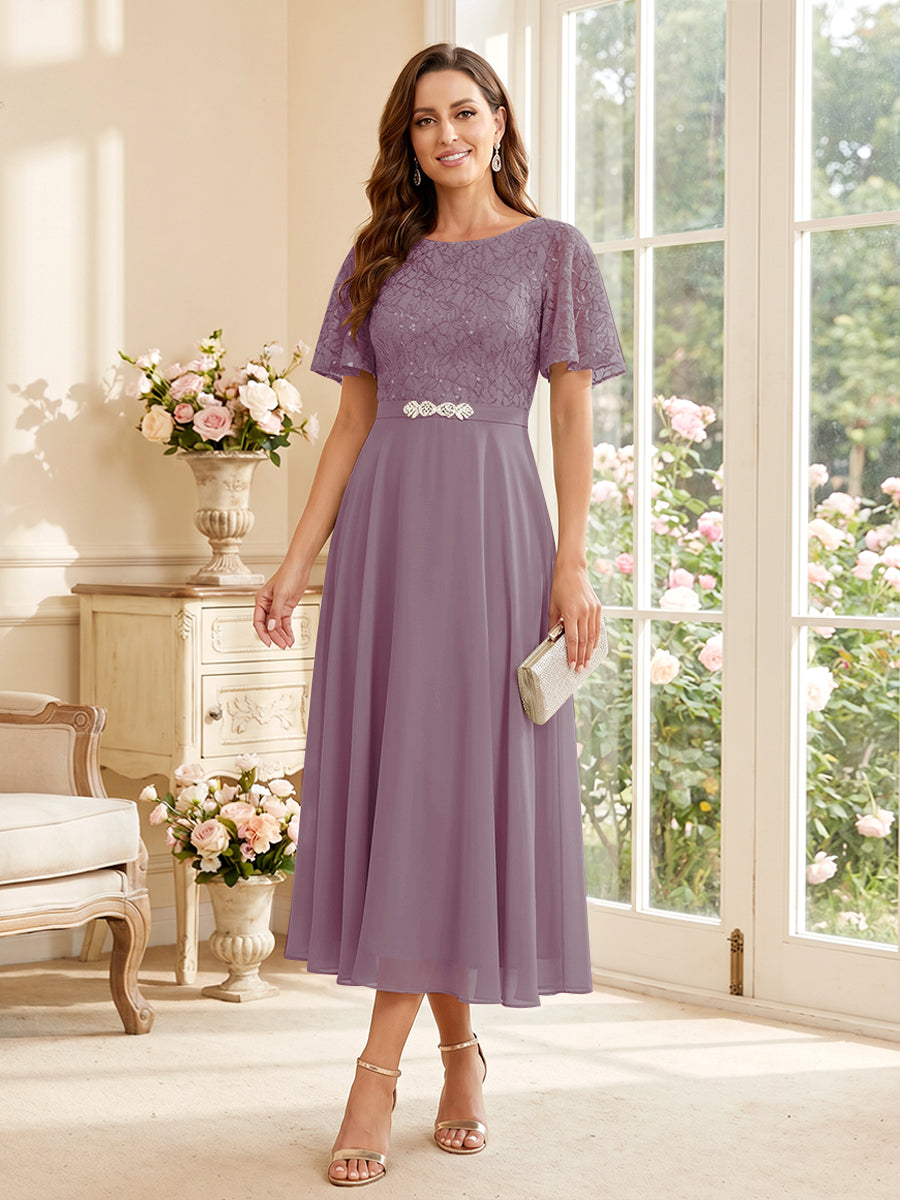 Elodie wisteria front view mother of the bride dress