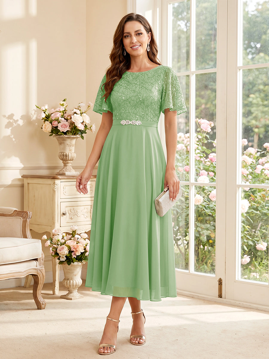 Elodie sage green alternate front view 2 mother of the bride dress