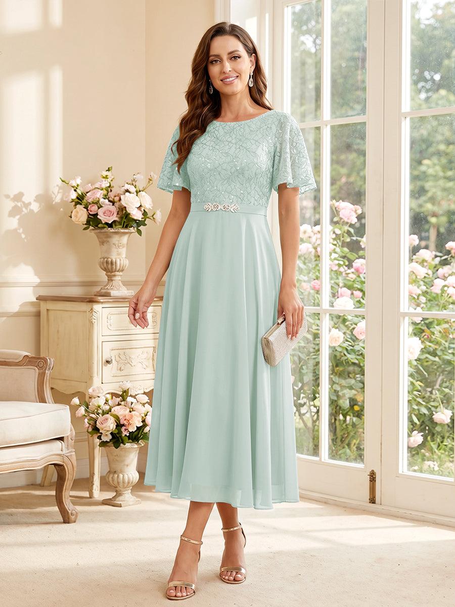 Elodie pool blue alternate front view 2 mother of the bride dress