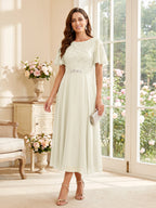 Elodie ivory alternate front view 2 mother of the bride dress