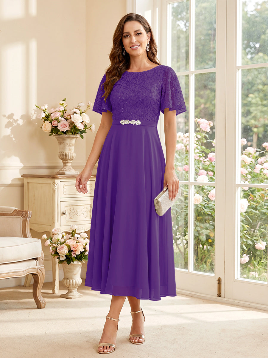 Elodie regency front view mother of the bride dress