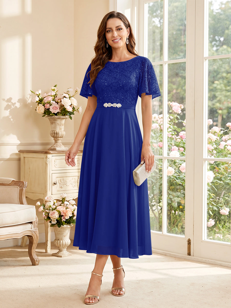 Elodie royal blue alternate front view 3 mother of the bride dress