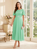 Elodie pool blue alternate front view 3 mother of the bride dress