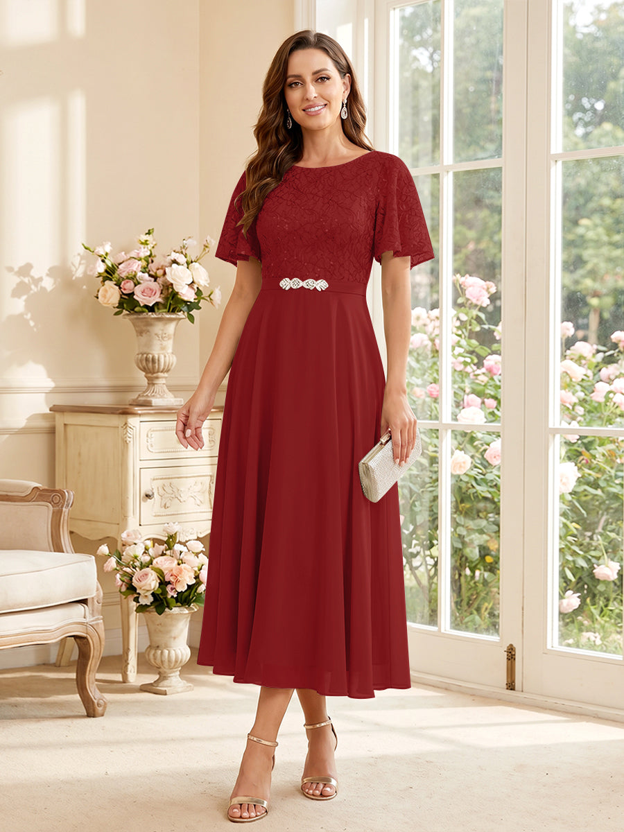 Elodie burgundy alternate front view 3 mother of the bride dress