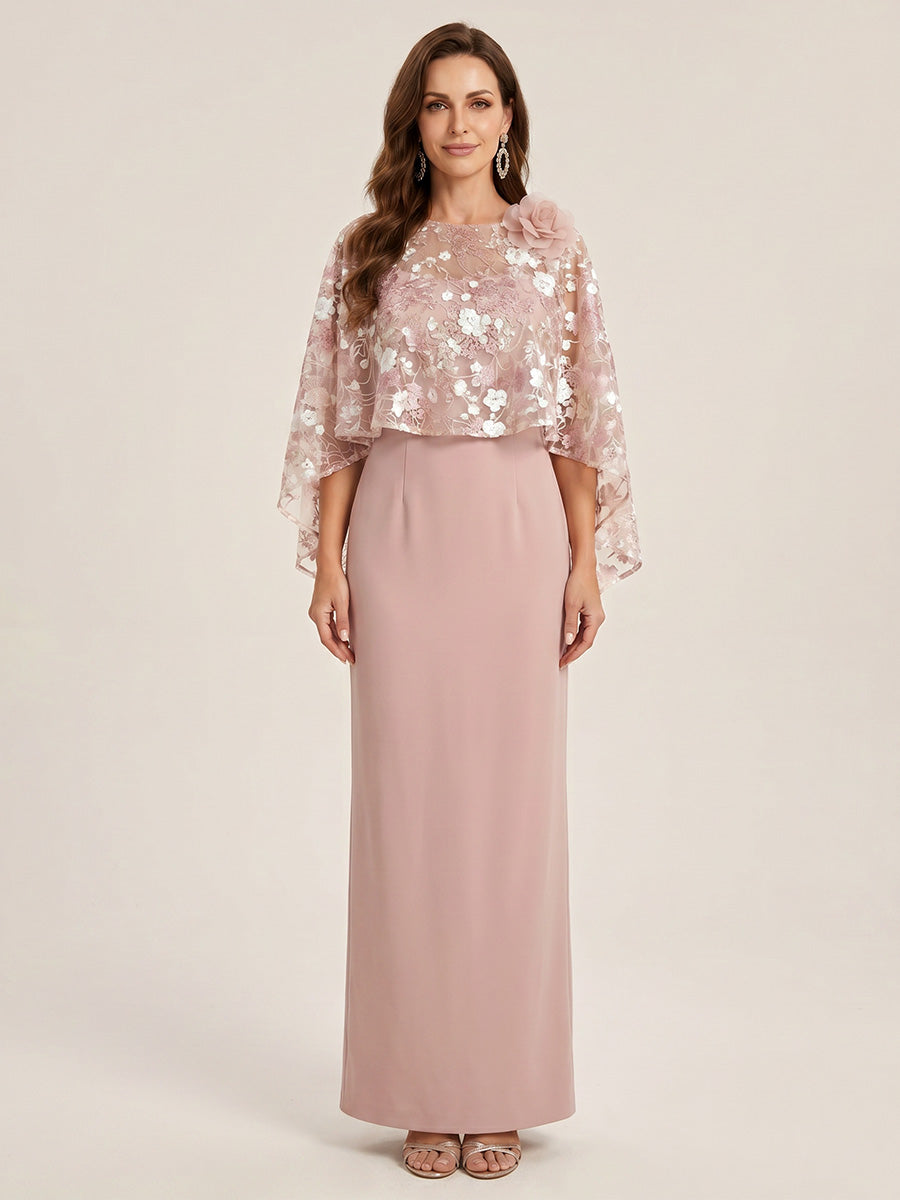 Gloria Rose Dusty Rose bodice detail mother of the bride dress