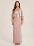 Gloria Rose Dusty Rose bodice detail mother of the bride dress