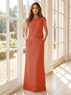 Galatea Wynn Red front view mother of the bride dress