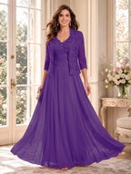 Imelda Grace Regency front view mother of the bride dress