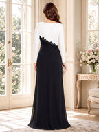 Julietta Sage White back view mother of the bride dress