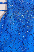 Sheath Beaded Satin Homecoming Dress