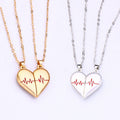 Amora Heart Gold front view necklaces
