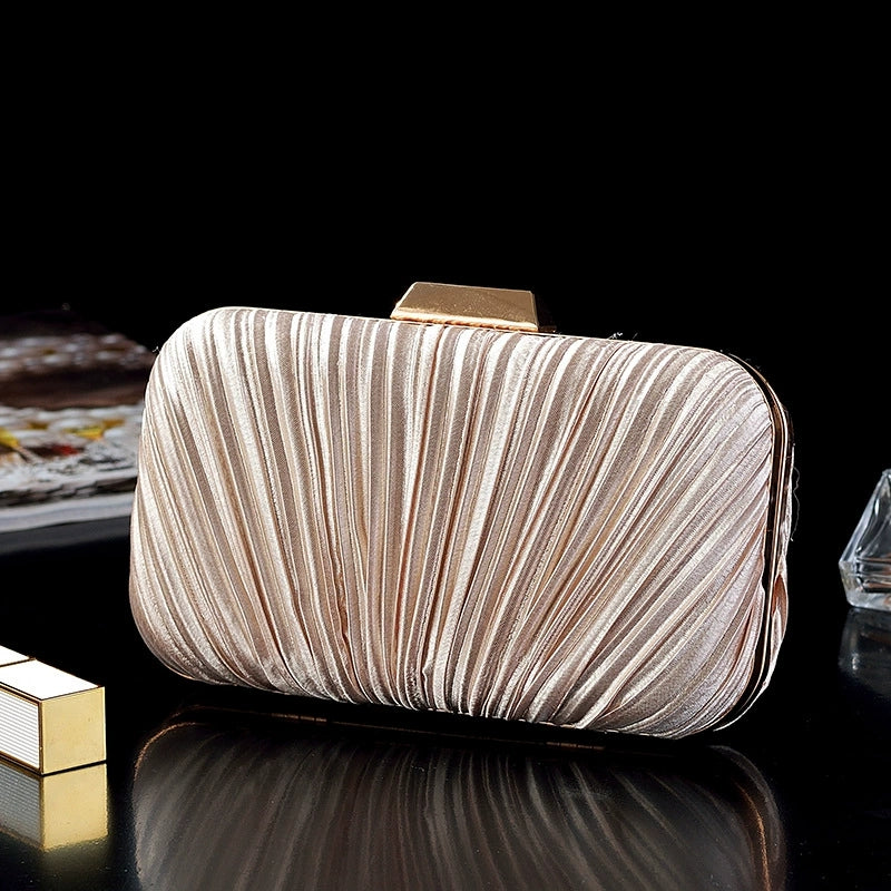 Solene Clutch Gold front view all accessories