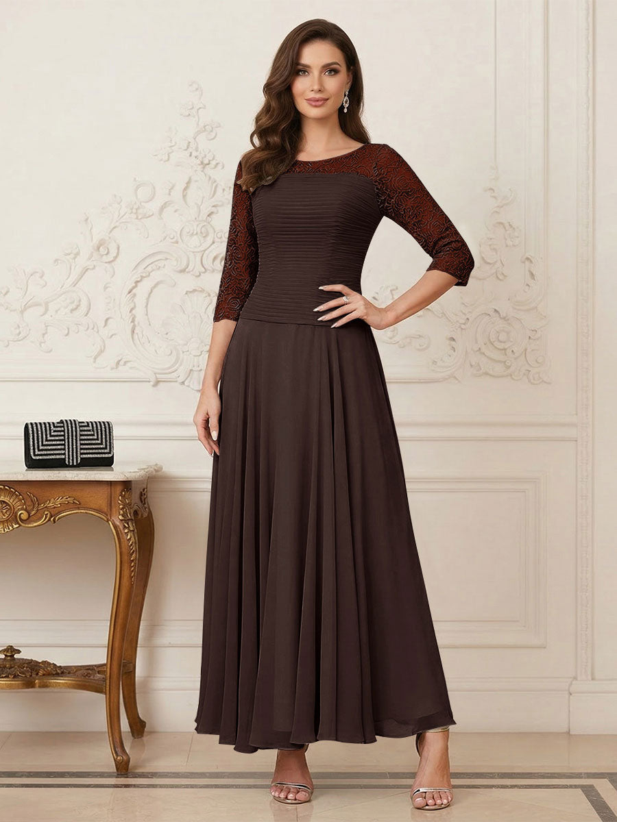 Briana Mae Brown front view mother of the bride dress