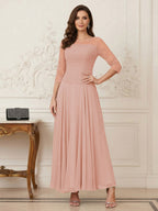 Briana Mae Lavender front view mother of the bride dress