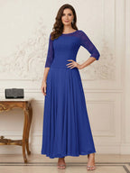 Briana Mae Royal Blue back view mother of the bride dress