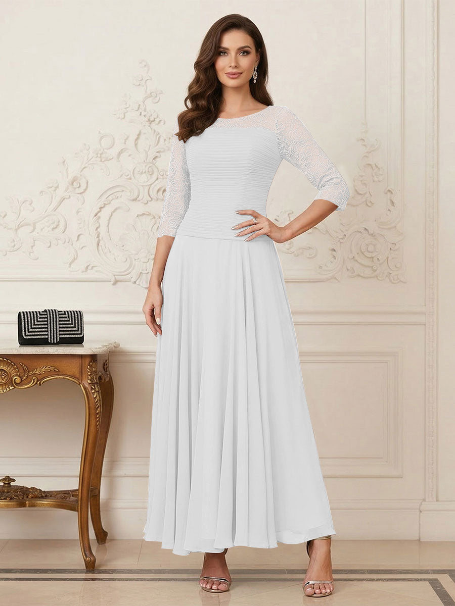 Briana Mae Ivory back view mother of the bride dress