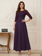 Briana Mae Plum back view mother of the bride dress