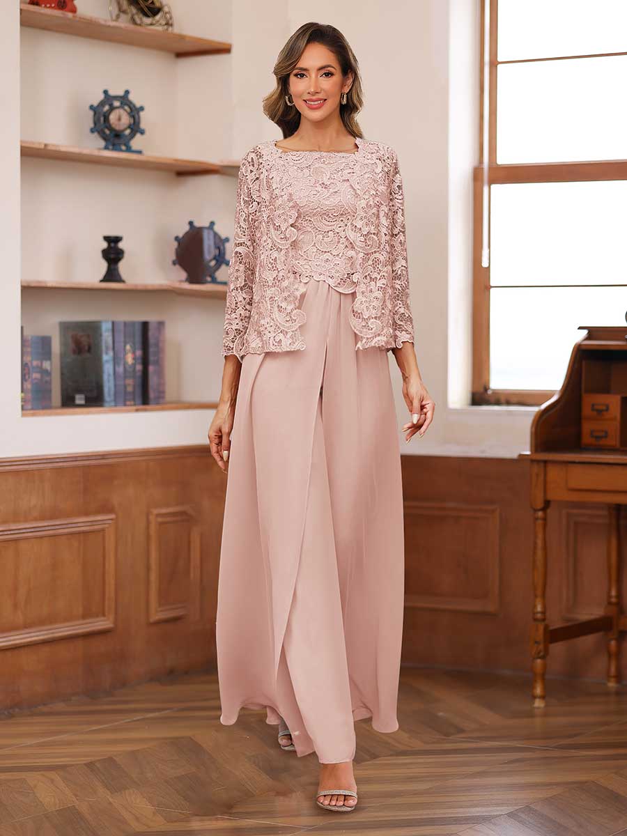 Severine blush front view mother of the bride outfit