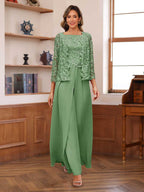 Severine sage green alternate front view 2 mother of the bride outfit