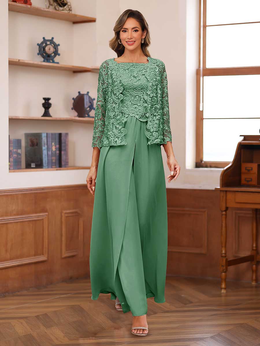 Severine eucalyptus front view mother of the bride outfit