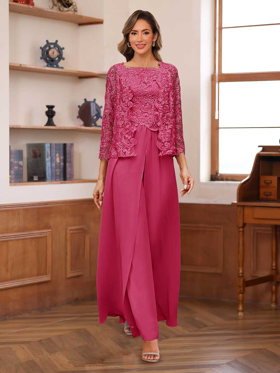 Severine fuchsia front view mother of the bride outfit