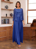 Severine royal blue front view mother of the bride outfit